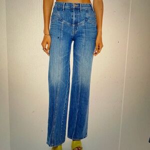 The Sunny Hustler Roller Sneak Mother Jean, Size 27, Boogie Down Wash